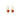 Coloured Small Heart Drop Earrings In Gold