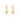 MOP Star Drop Earrings In Gold